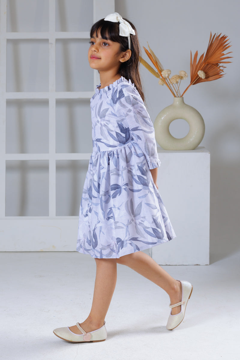 Feather Grey Dress
