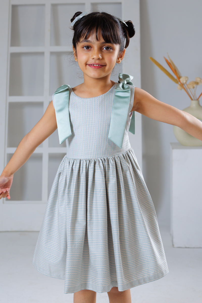 Tied in Teal Dress
