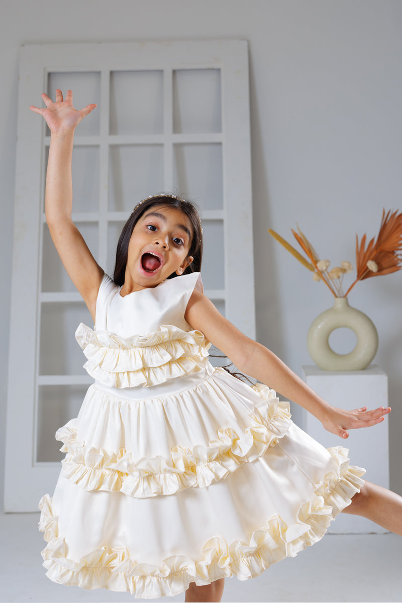 Cream Puff Spin dress