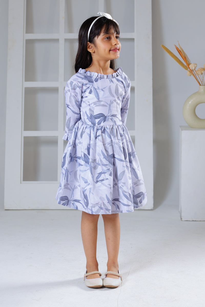 Feather Grey Dress