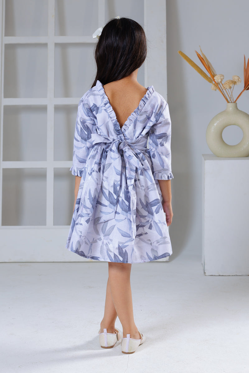 Feather Grey Dress