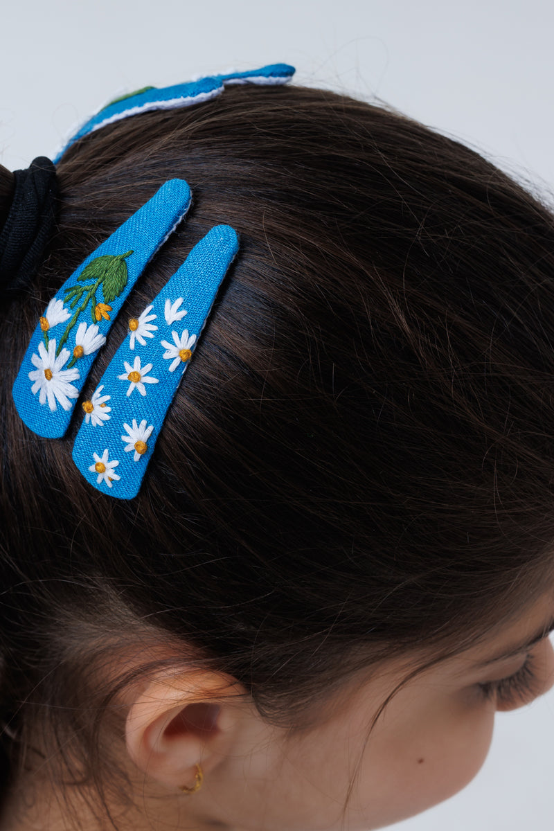 Sky petal Hair Clips