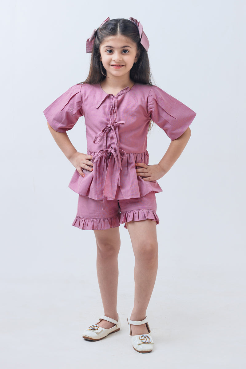 Mauve ties Co-ord set