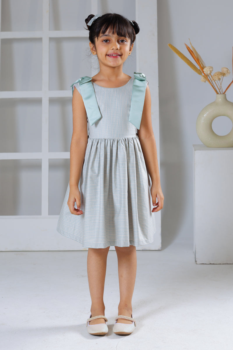 Tied in Teal Dress