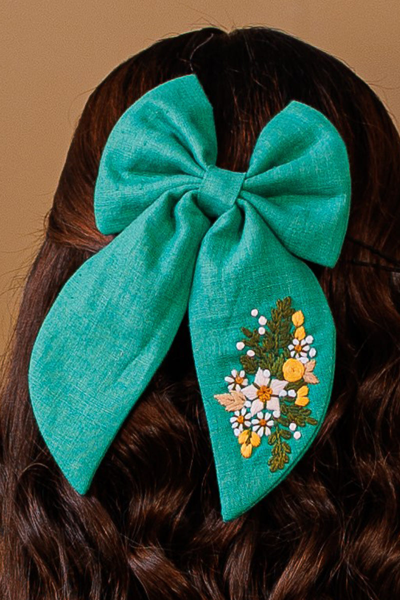 Green Garden Glow bow