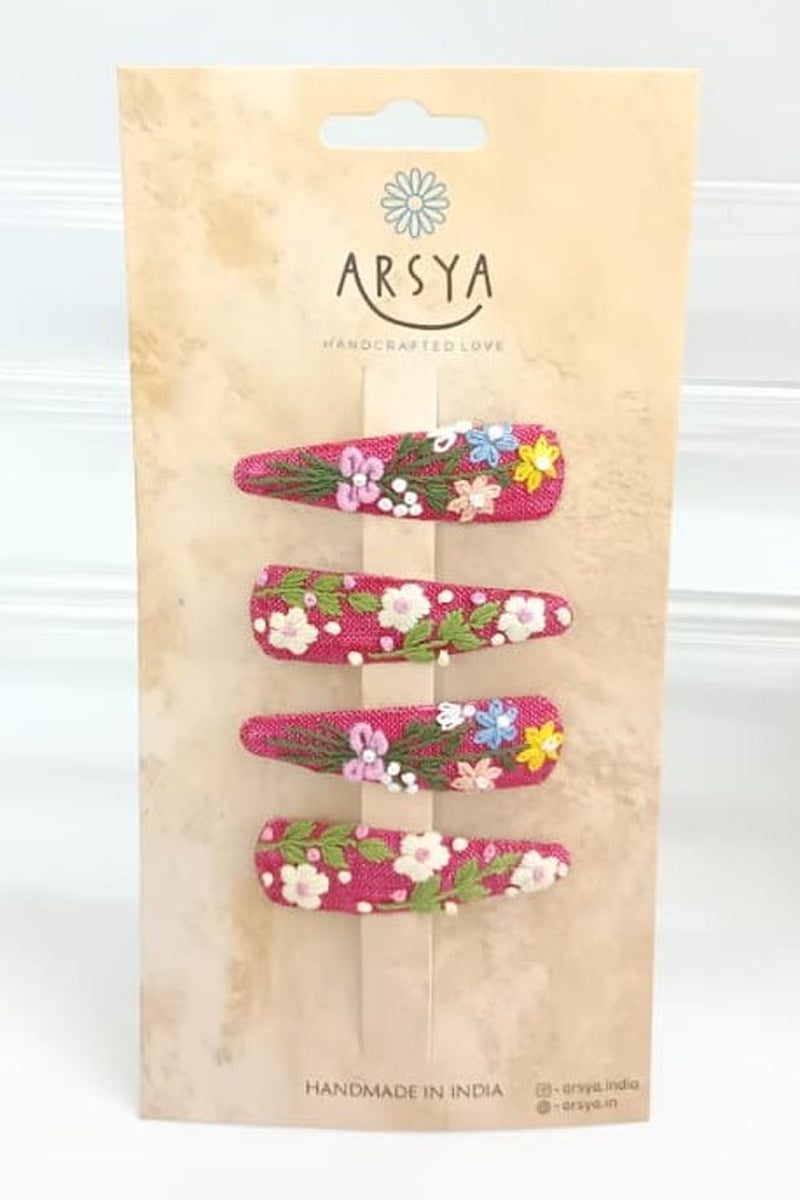 Cardinal bloom Hair Clips