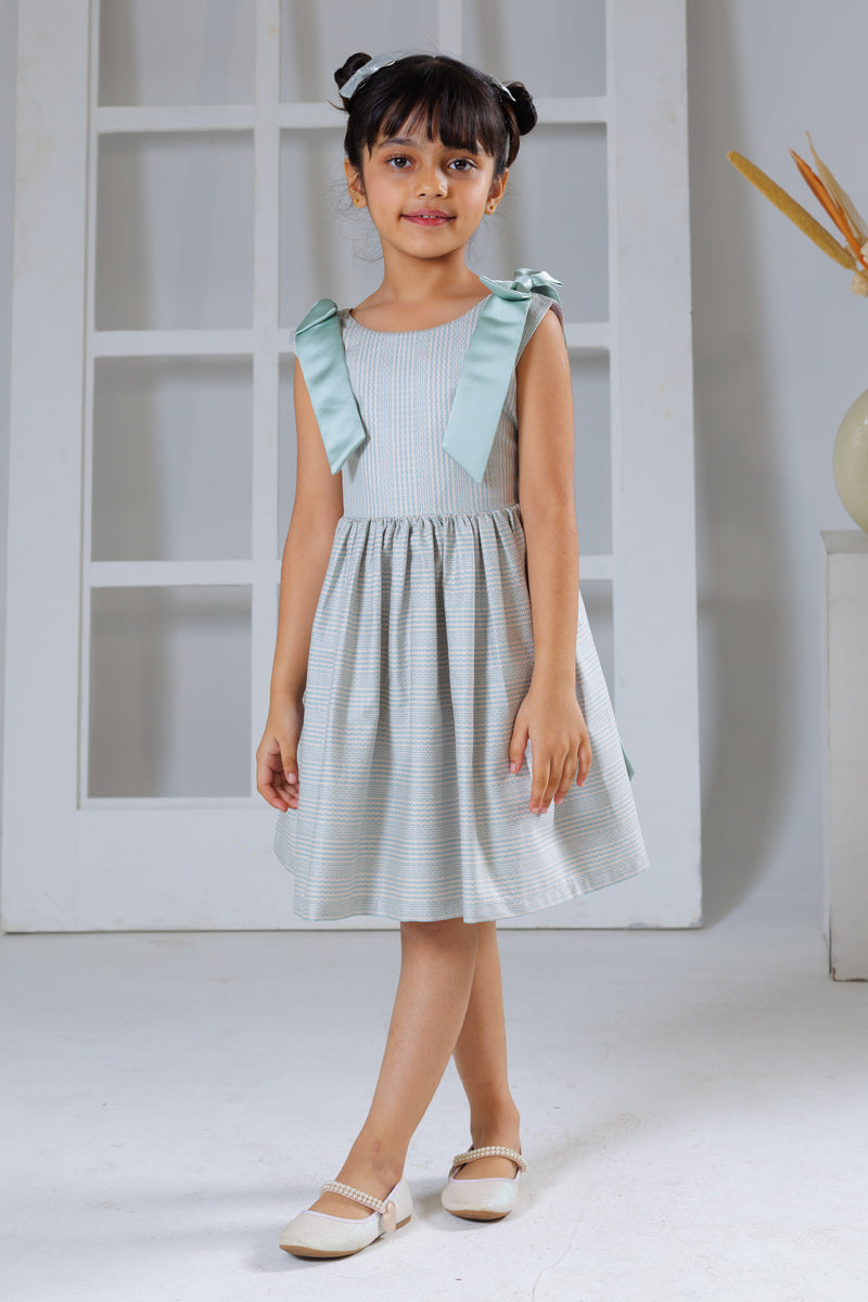 Tied in Teal Dress