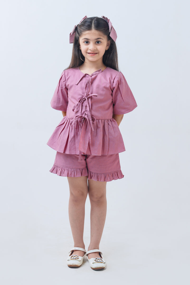 Mauve ties Co-ord set