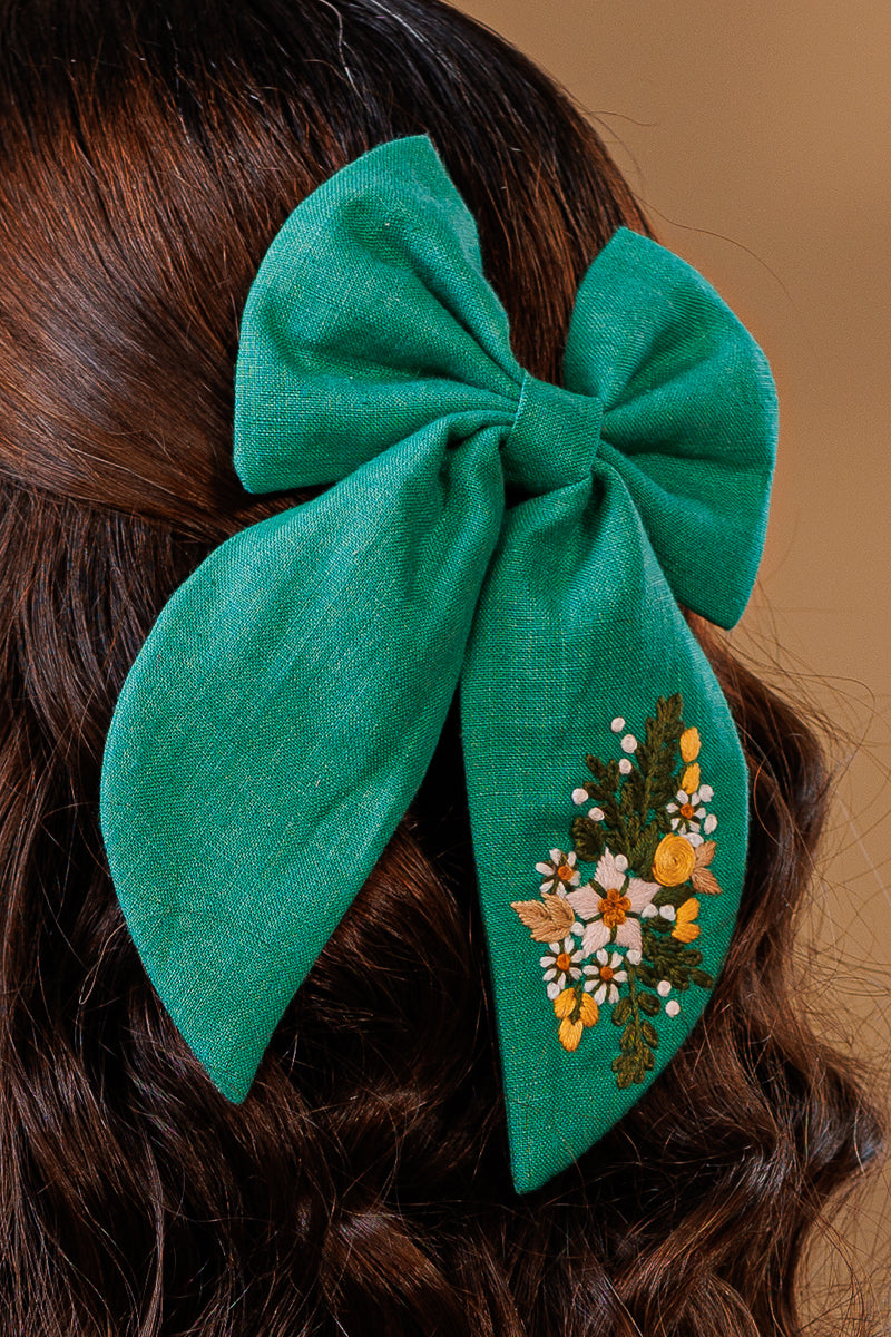 Green Garden Glow bow