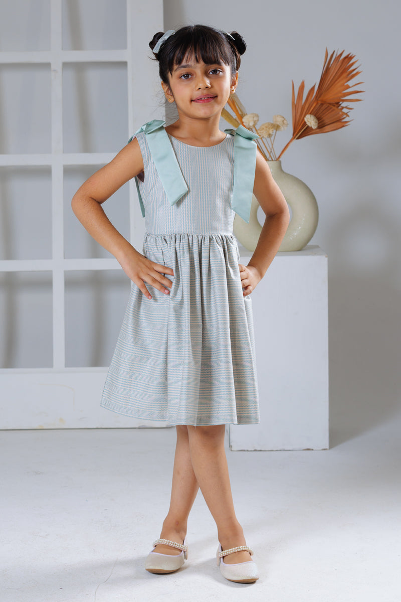 Tied in Teal Dress