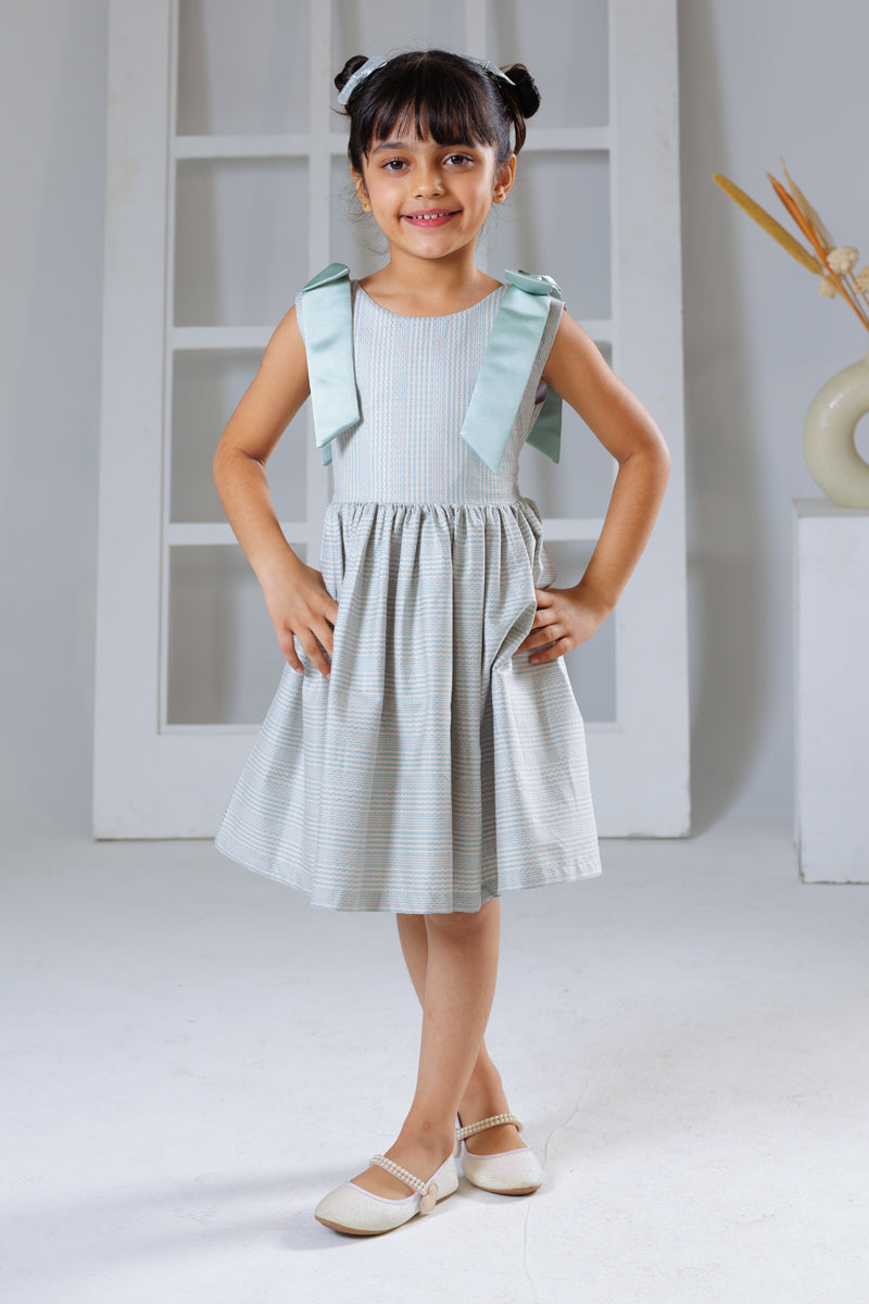 Tied in Teal Dress