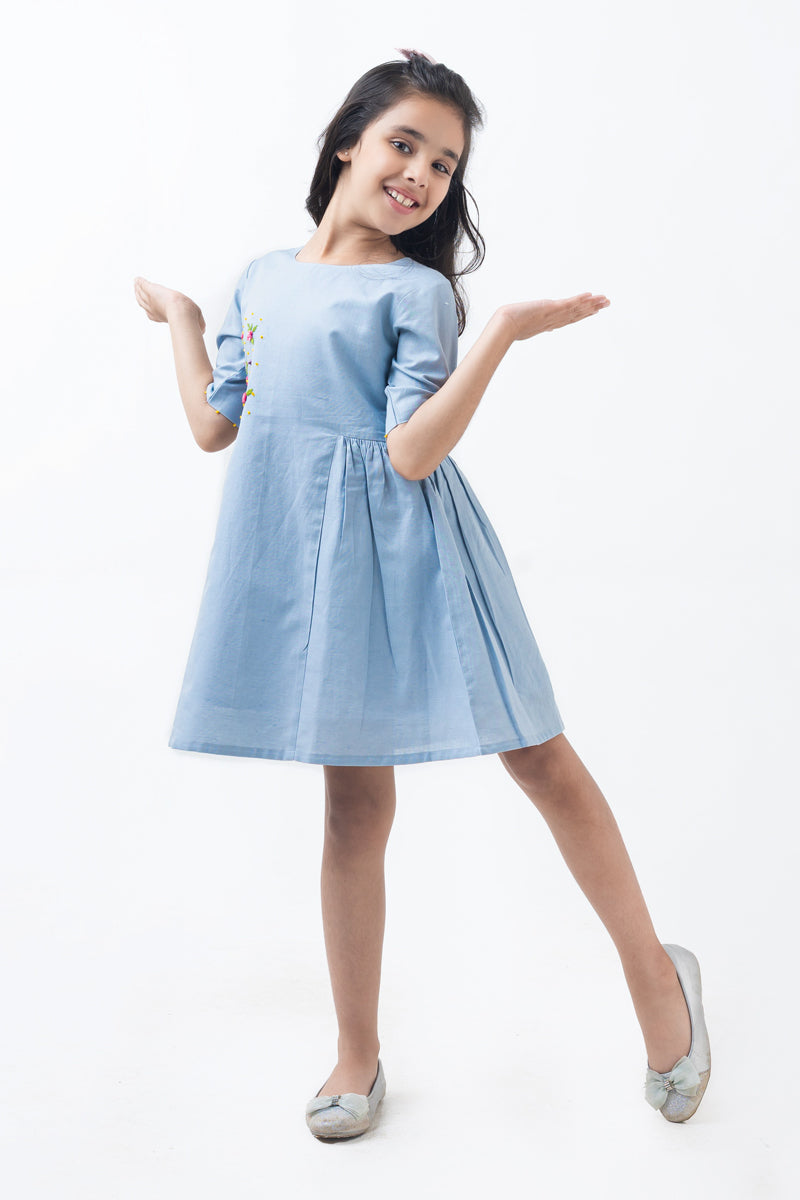 Cornflower skies dress