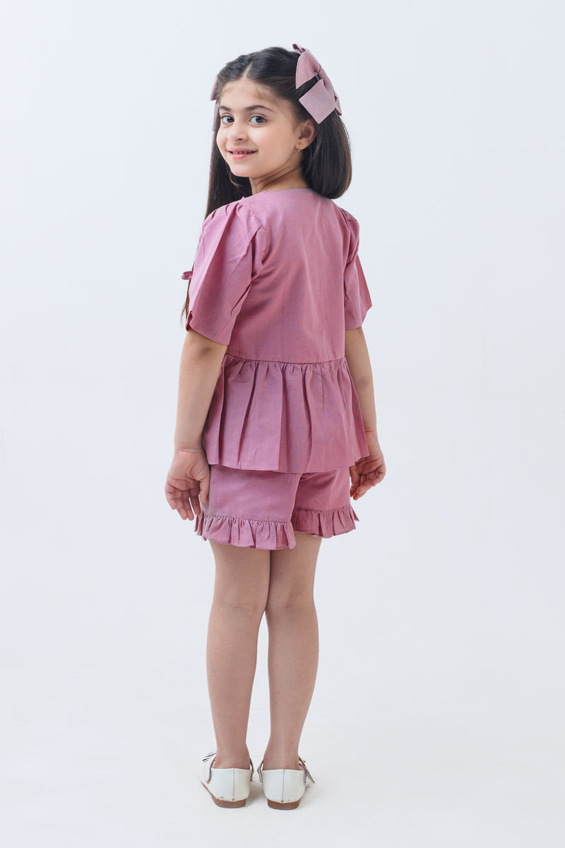 Mauve ties Co-ord set