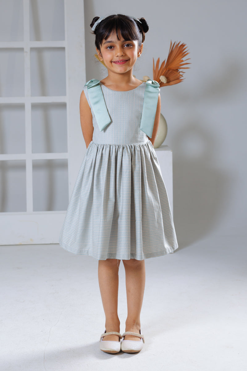 Tied in Teal Dress