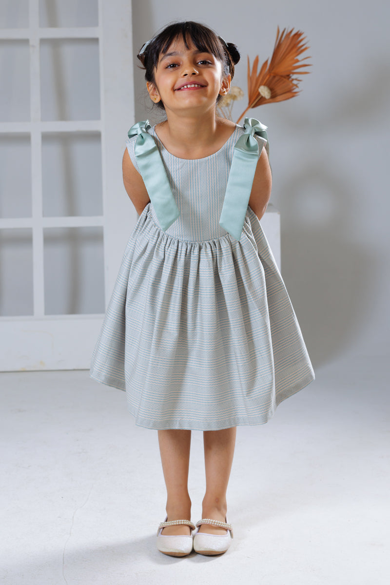 Tied in Teal Dress