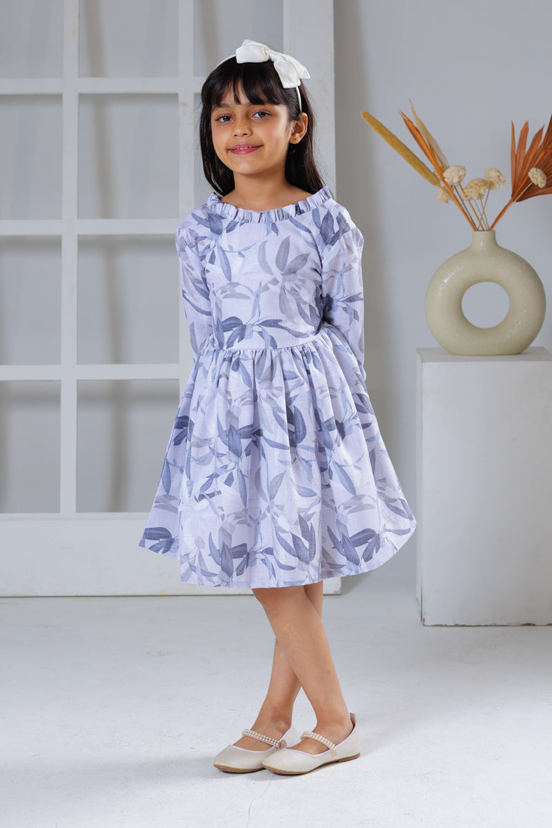 Feather Grey Dress