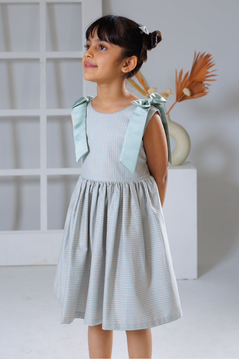 Tied in Teal Dress