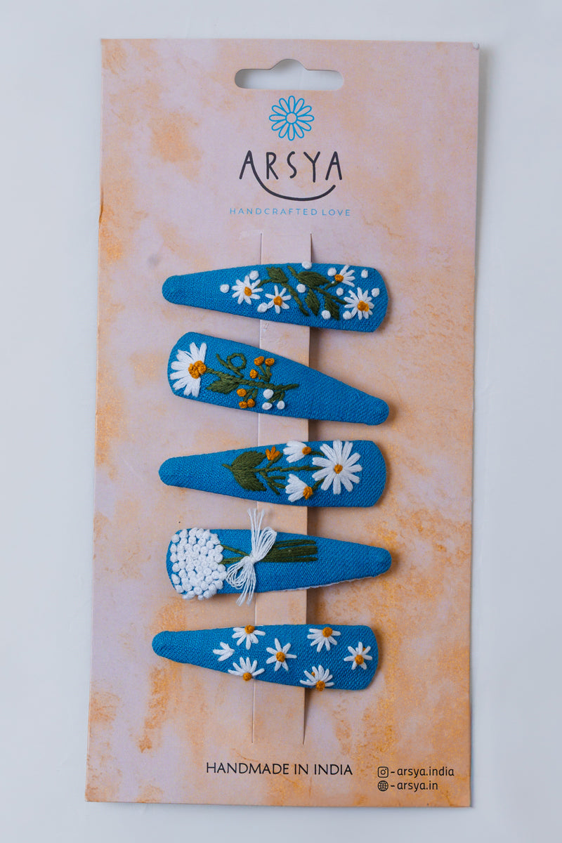 Sky petal Hair Clips
