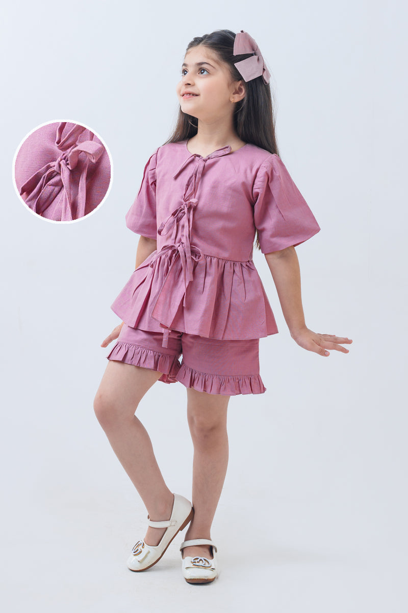 Mauve ties Co-ord set