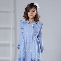 Frosted sky winter dress