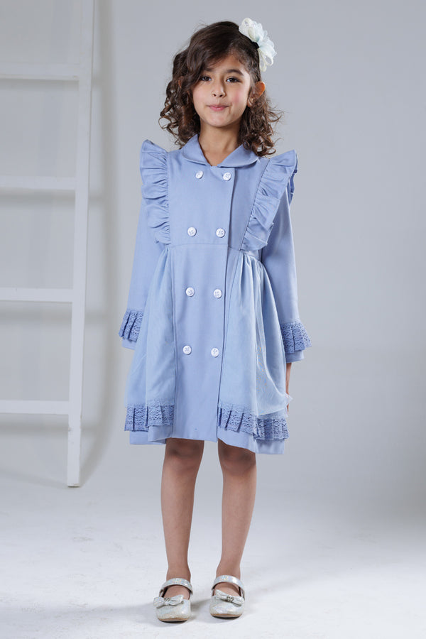 Frosted sky winter dress