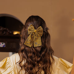 Embroidered Glow Bow