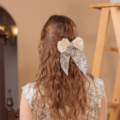 Linen Lace Bow