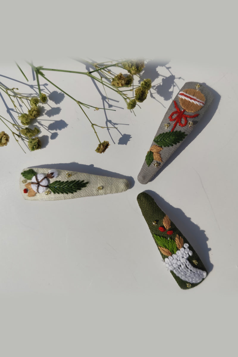 Tinsel and Twinkle Set of 3 hair clips