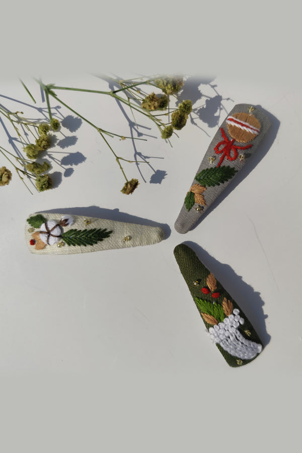 Tinsel and Twinkle Set of 3 hair clips