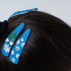 Sky petal Hair Clips