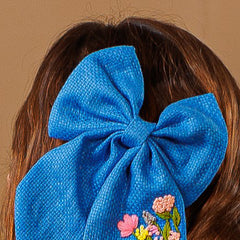 Blue Blossom Burst Bow