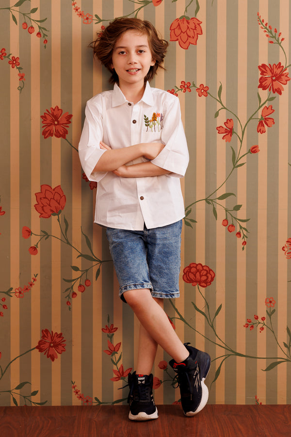 RUSTIC FLORAL SHIRT
