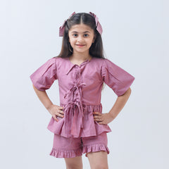 Mauve ties Co-ord set
