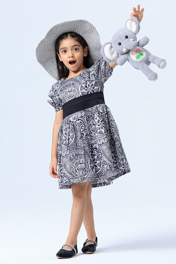 CHIC CASCADE DRESS