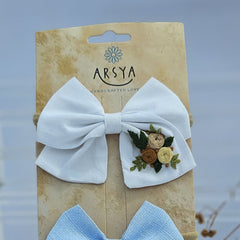 Vibrance and elegance set of 2 baby headbands