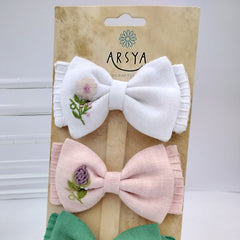 Mini bloom knot set of 3 bows