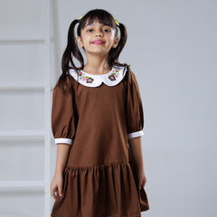 Bronze Bloom winter Dress