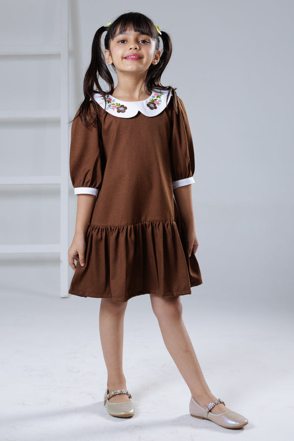 Bronze Bloom winter Dress