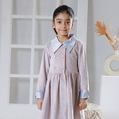 Crimson blossom winter dress