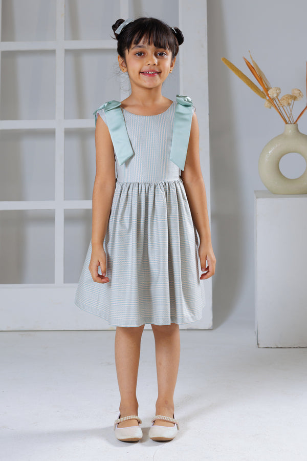 Tied in Teal Dress
