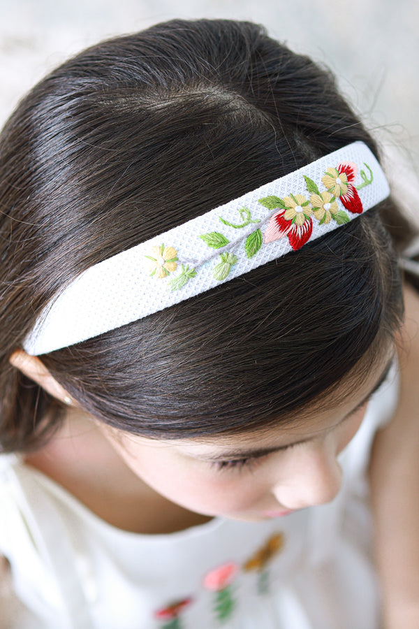 Blossom Hand Embroidered Head Band