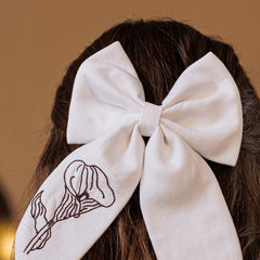 Ivory Blossom  Bow