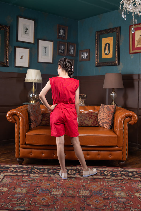 Crimson Chic Playsuit