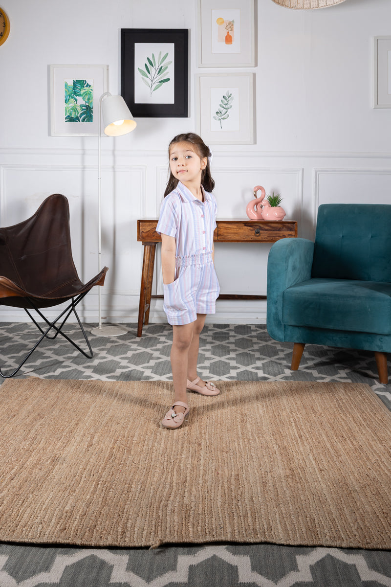 Color Pop Striped Playsuit