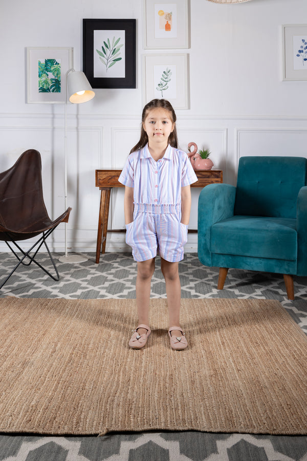 Color Pop Striped Playsuit