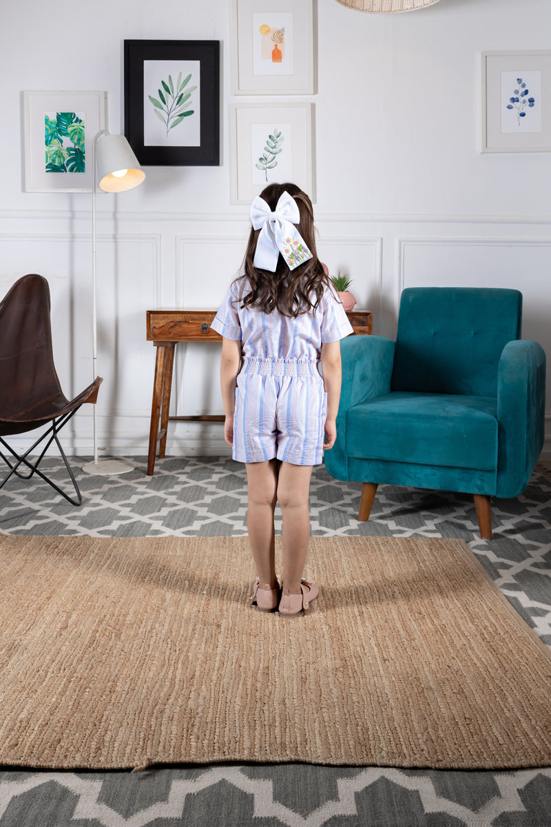 Color Pop Striped Playsuit