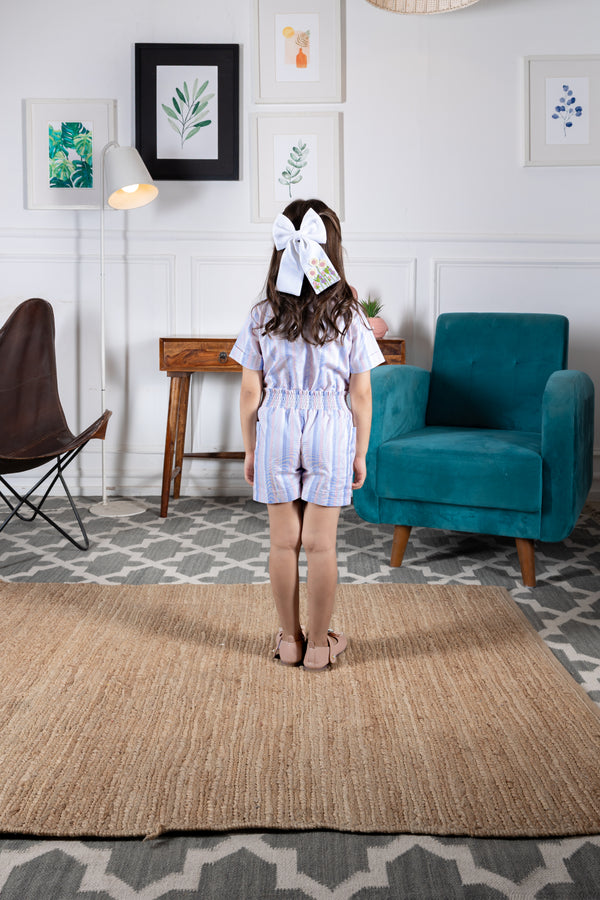 Color Pop Striped Playsuit