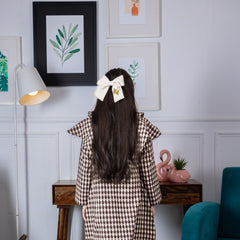 Candy cane twist bow