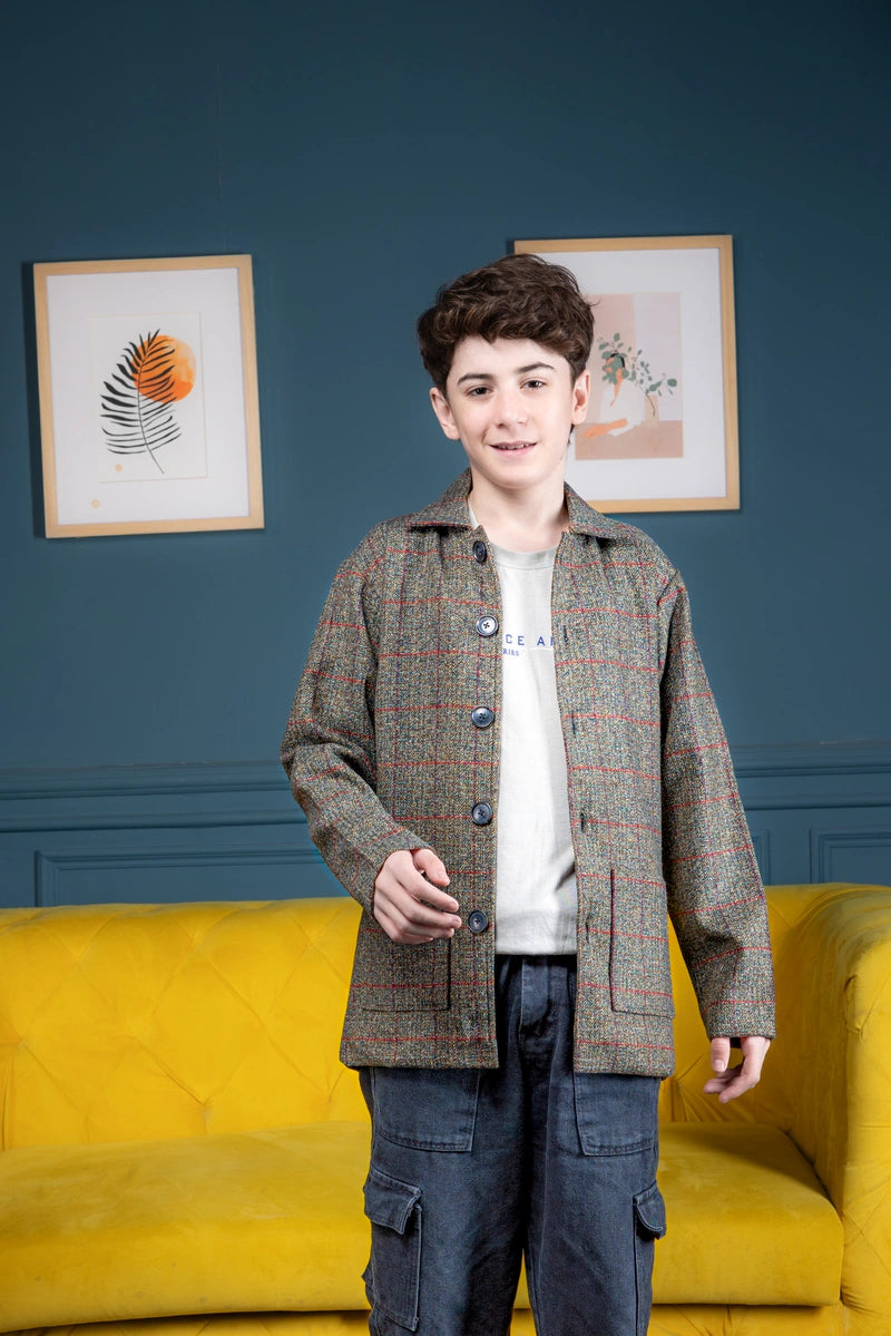 Cinnamon check Jacket