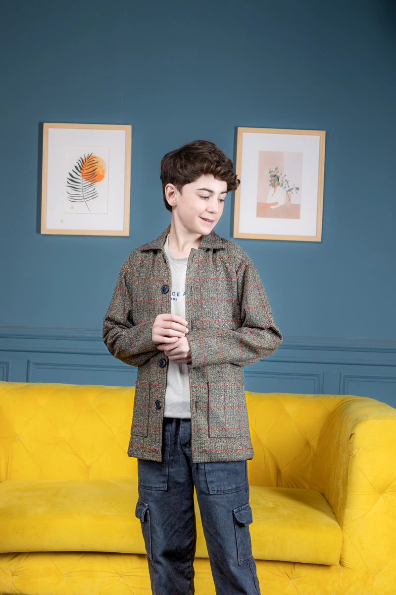 Cinnamon check Jacket